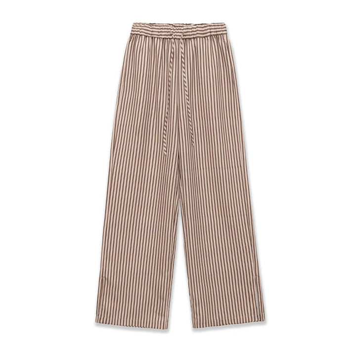 Damen Weite Culotte-Hose mit elastischem Bund und Streifenmuster Echo Archiv