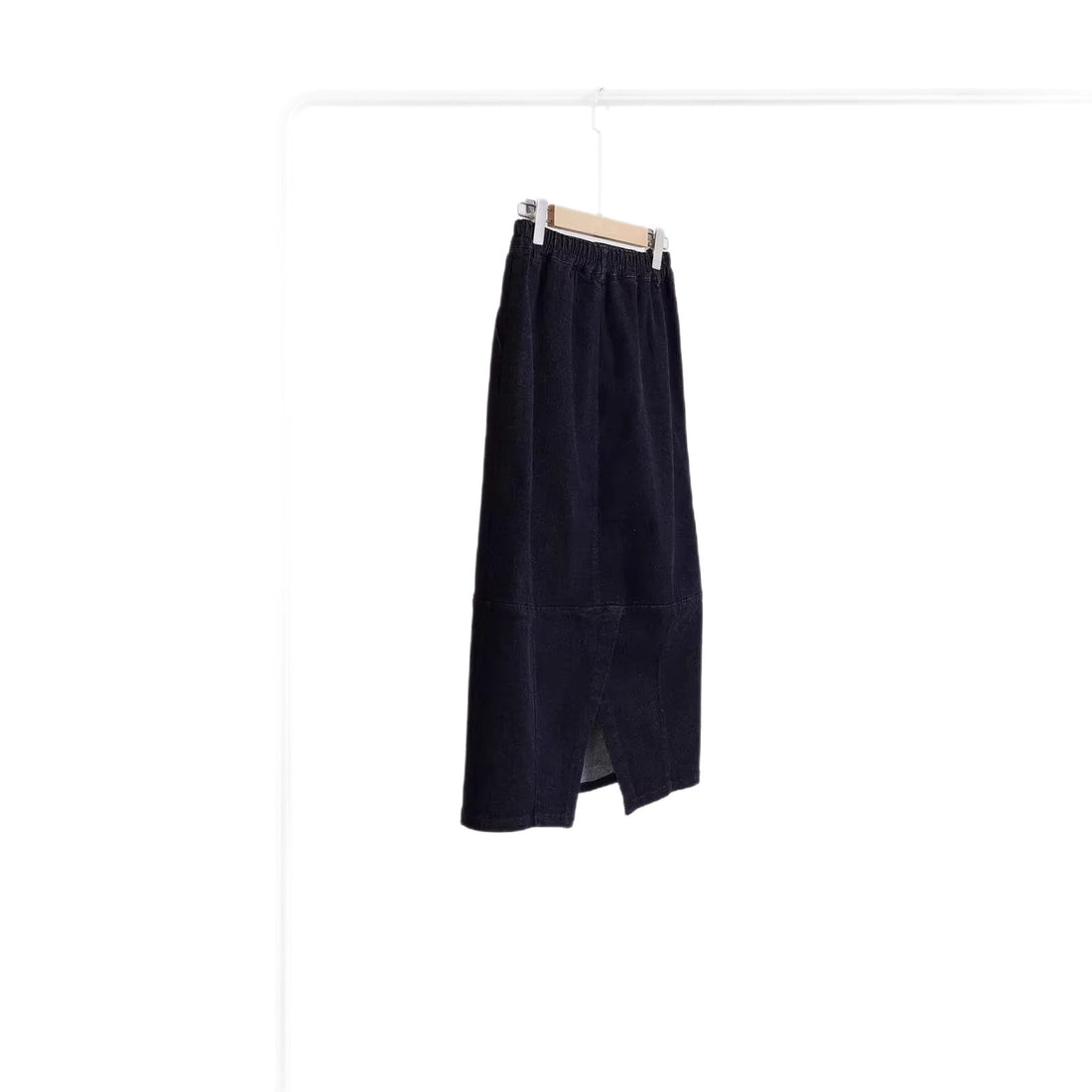 Damen Midirock in Cordoptik mit hoher Taille, Eingrifftaschen und gerader Silhouette Echo Archiv