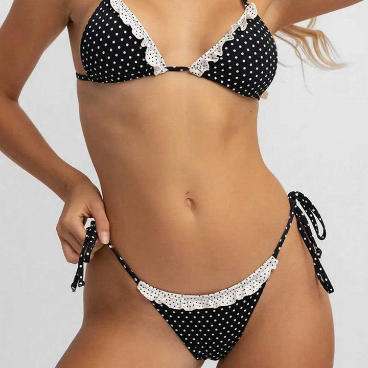 Damen Triangel-Bikini mit Spitzenakzenten Echo Archiv