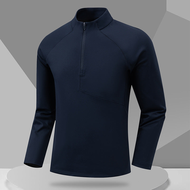 Herren Sportliches Langarmshirt mit Stehkragen Echo Archiv