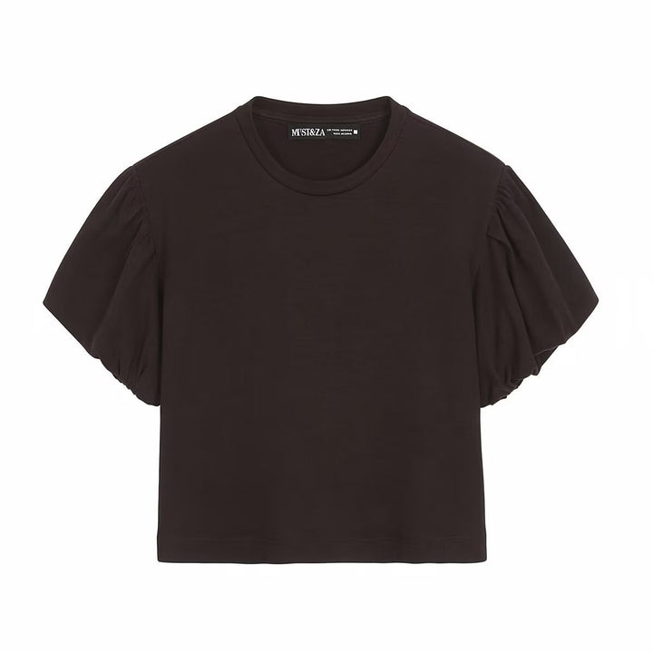 Damen T-Shirt mit voluminösen Ärmeln und modernem Schnitt Echo Archiv