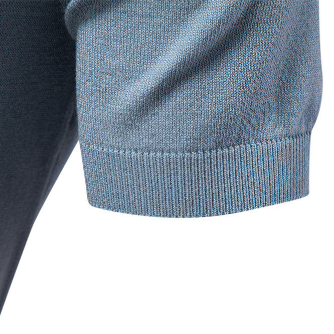 Herren Polo-Shirt mit kontrastierendem Farbblockdesign und hochwertiger Piqué-Textur Echoarchiv