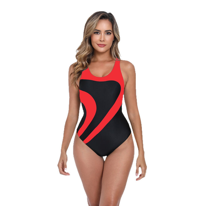 Damen Sportlicher Einteiler Badeanzug mit ergonomischem Schnitt Echo Archiv