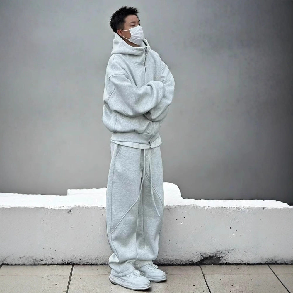 Herren Urbanes Oversized Jacken-Set Echoarchiv