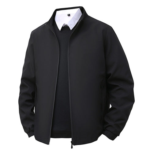 Herren Wasserabweisende Softshell-Blousonjacke mit Stehkragen, Zweiwege-Reißverschluss & gestreiftem Innenfutter Echo Archiv