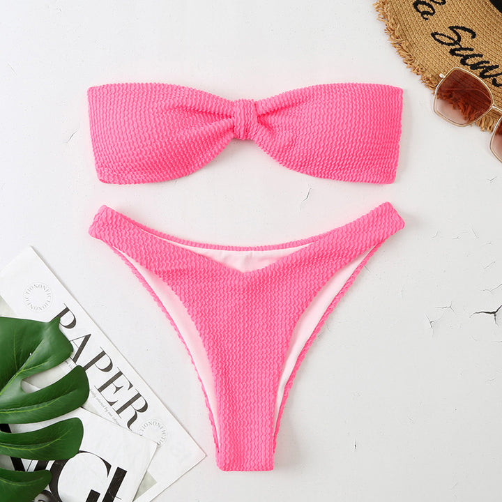 Damen Bikini mit elegantem Bandeau-Oberteil und minimalistischen Slip Echo Archiv