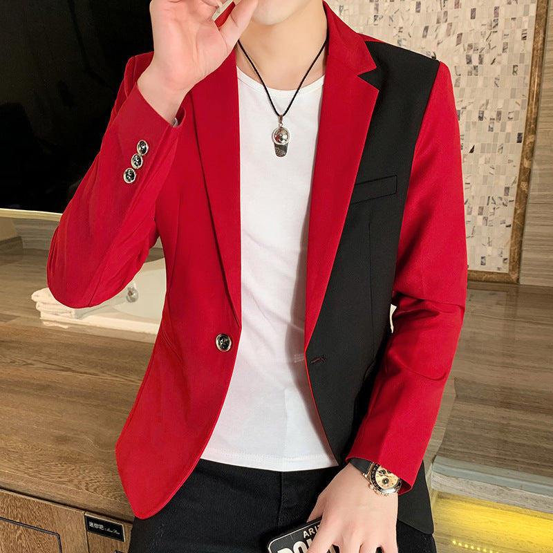 Herren modischer Blazer mit asymmetrischem Design und funktionalen Taschen Echoarchiv