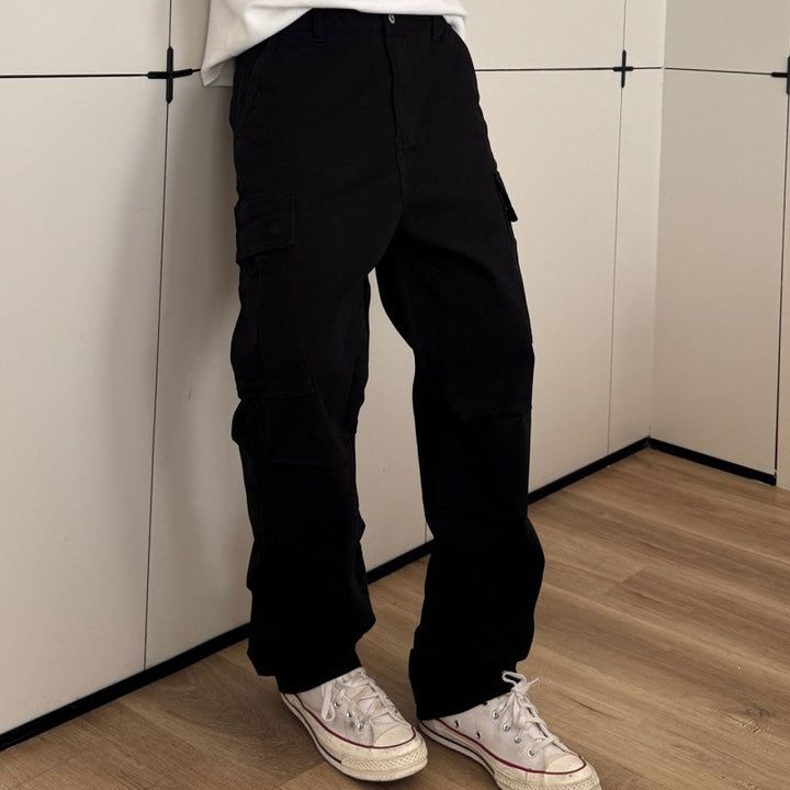 Damen Modische Cargo-Hose mit weitem Schnitt Echo Archiv