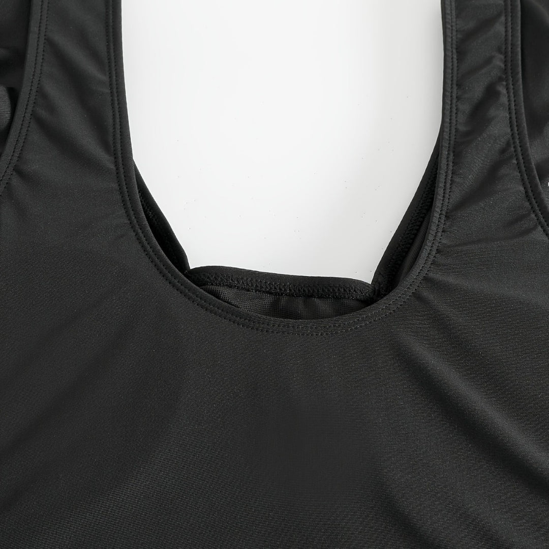 Damen figurbetonter Badeanzug mit elegantem Rüschendesign Echo Archiv