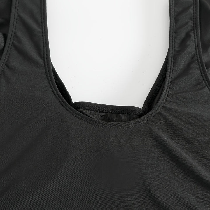 Damen figurbetonter Badeanzug mit elegantem Rüschendesign Echo Archiv