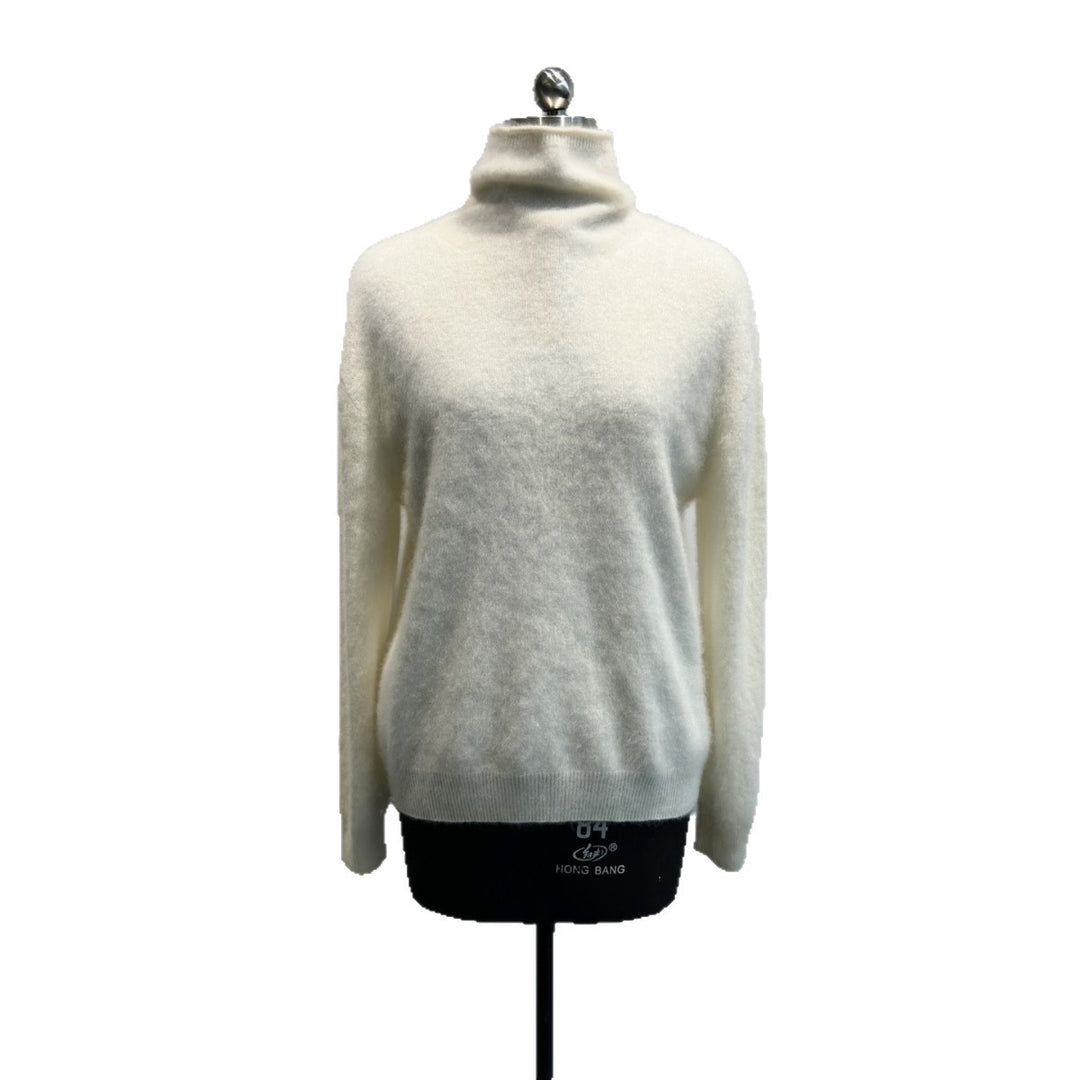 Damen Gemütlicher Rollkragen Strickpullover Echoarchiv