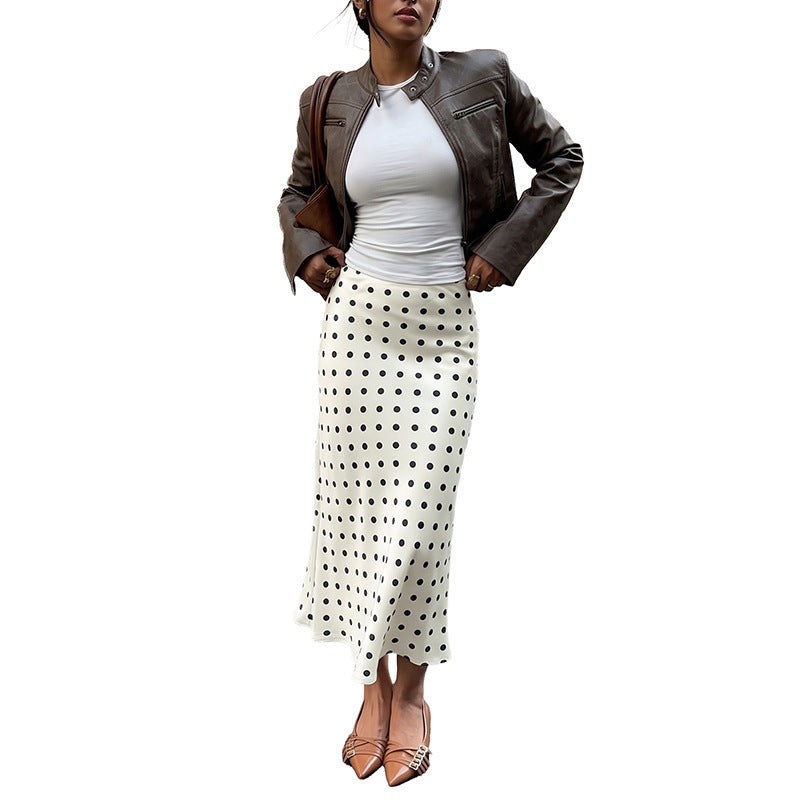Damen Maxirock mit Punkten und elegantem Schnitt Echo Archiv