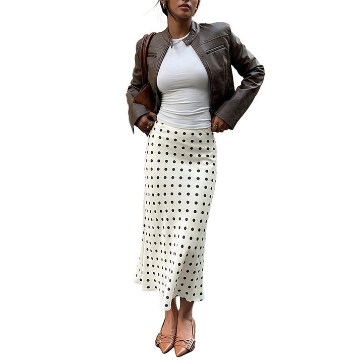 Damen Maxirock mit Punkten und elegantem Schnitt Echo Archiv