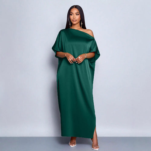 Damen Maxikleid mit asymmetrischem Schnitt und elegantem Fall Echo Archiv