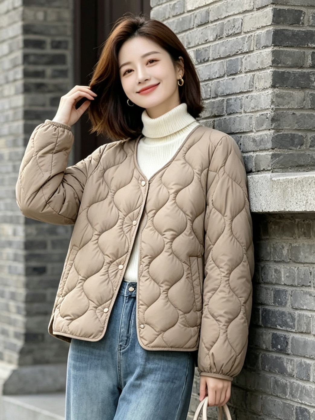 Damen Trendige Steppjacke Echoarchiv