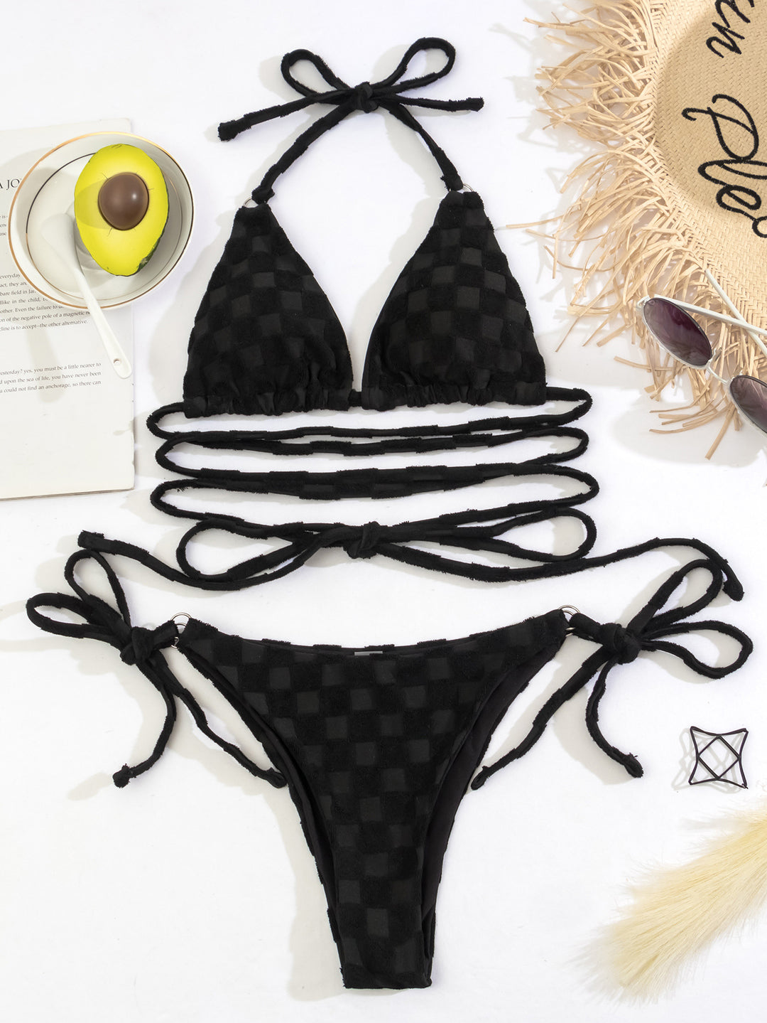 Damen Triangel-Bikini mit raffinierten Bindungselementen Echo Archiv
