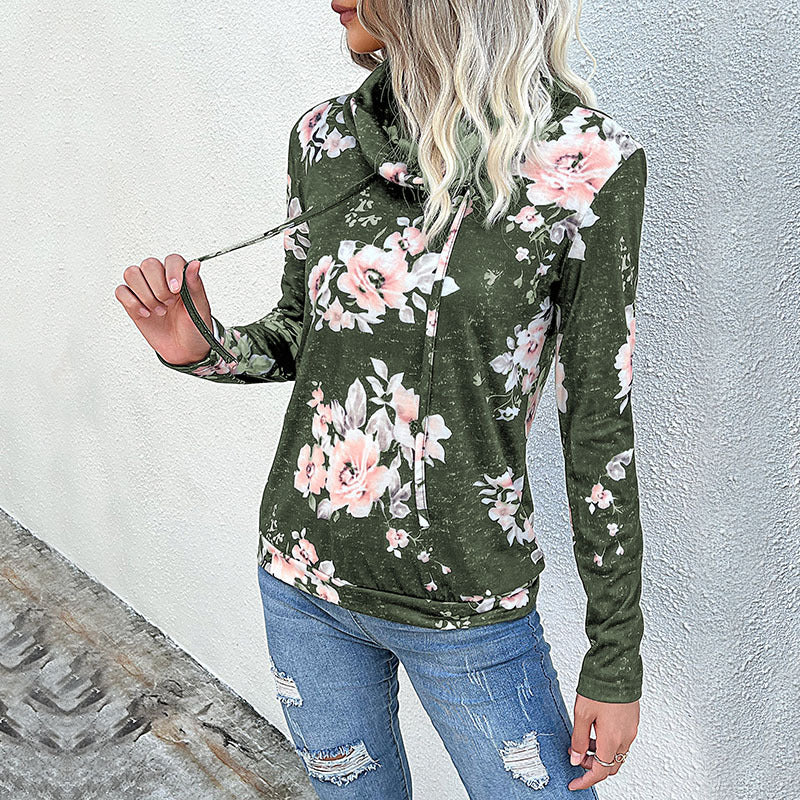 Damen Floral Motiv Hoodie Echo Archiv