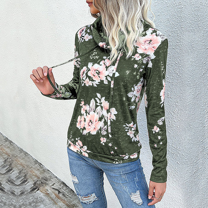 Damen Floral Motiv Hoodie Echo Archiv