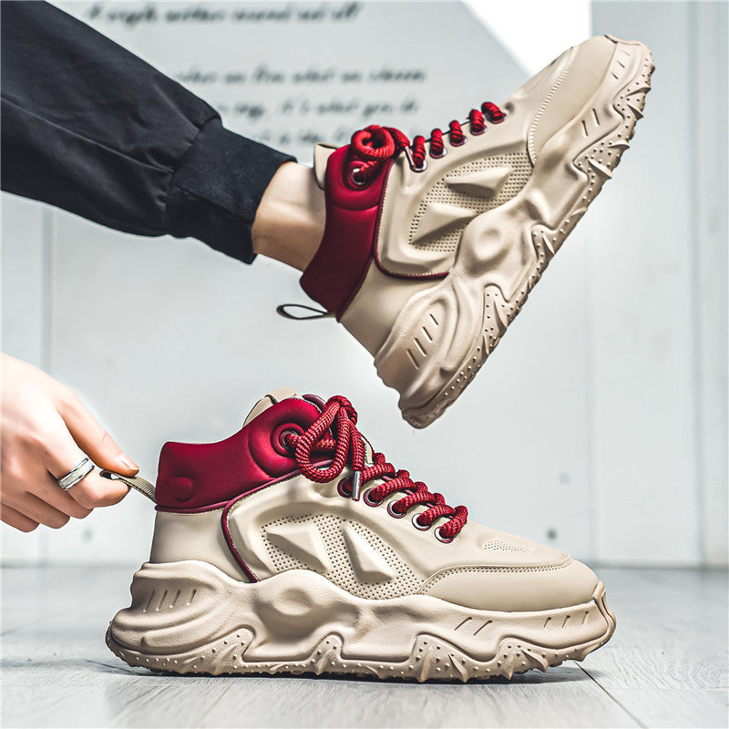 Herren urbane High-Top Tech-Chunky Sneaker mit griffiger Trailsohle und gepolstertem Knöchelkragen – Norré