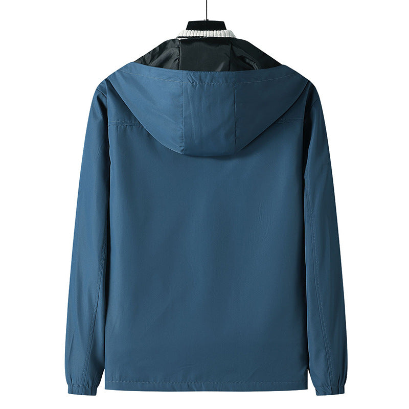 Herren Leichte Outdoor-Jacke mit verstellbarem Kapuzenkragen Echo Archiv