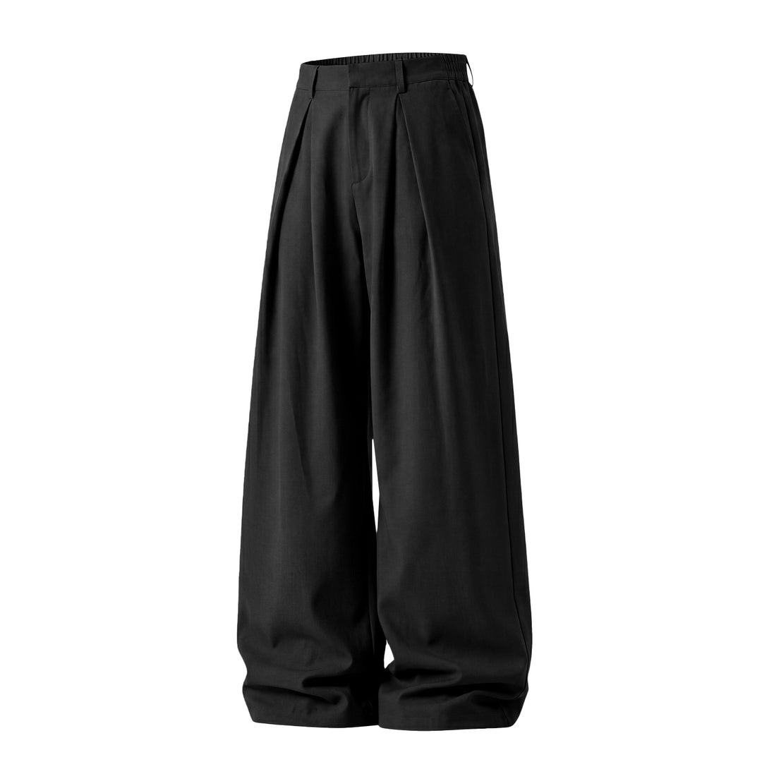 Damen Extraweite Palazzohose mit Bundfalten, hohem Bund und elastischem Seitenbund Echo Archiv