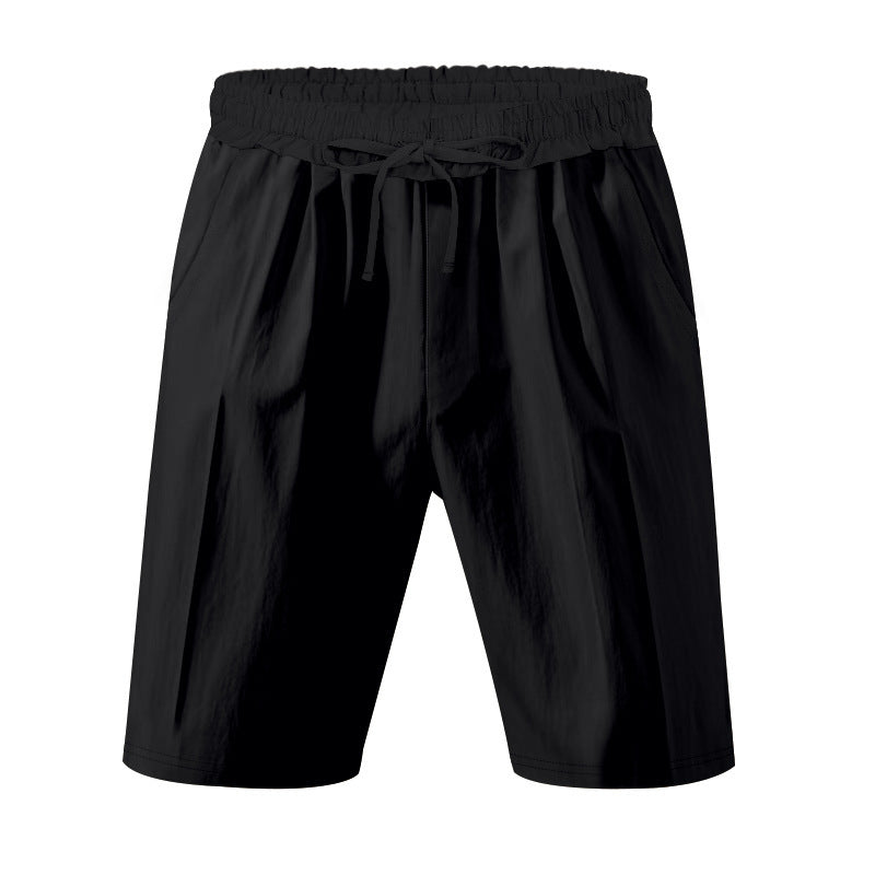 Herren sportliche Funktionsshorts mit verstellbarem Bund und atmungsaktivem Material Echoarchiv