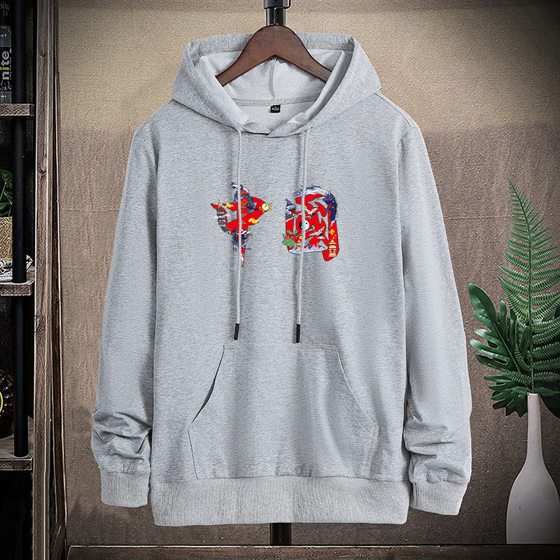 Unisex Kapuzen-Sweatshirt mit Kängurutasche und auffälligem Grafikprint Echo Archiv