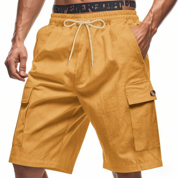 Herren Cargo-Shorts mit klassischen Streifen und praktischen Seitentaschen Echoarchiv