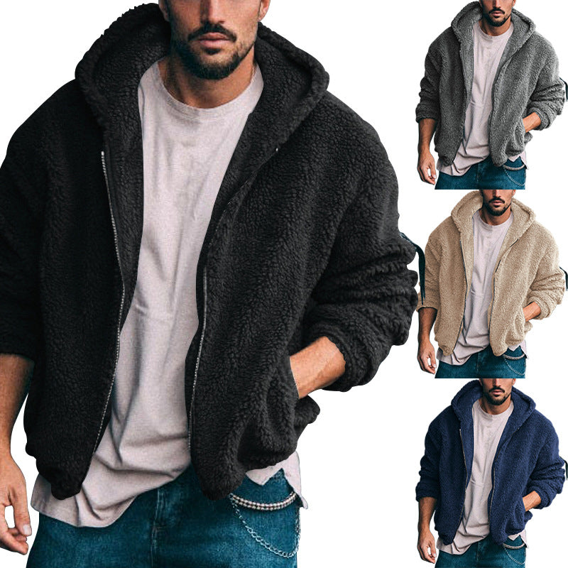 Herren kuschelige Fleecejacke mit hochwertiger Innenfütterung und praktischem Reißverschluss Echoarchiv