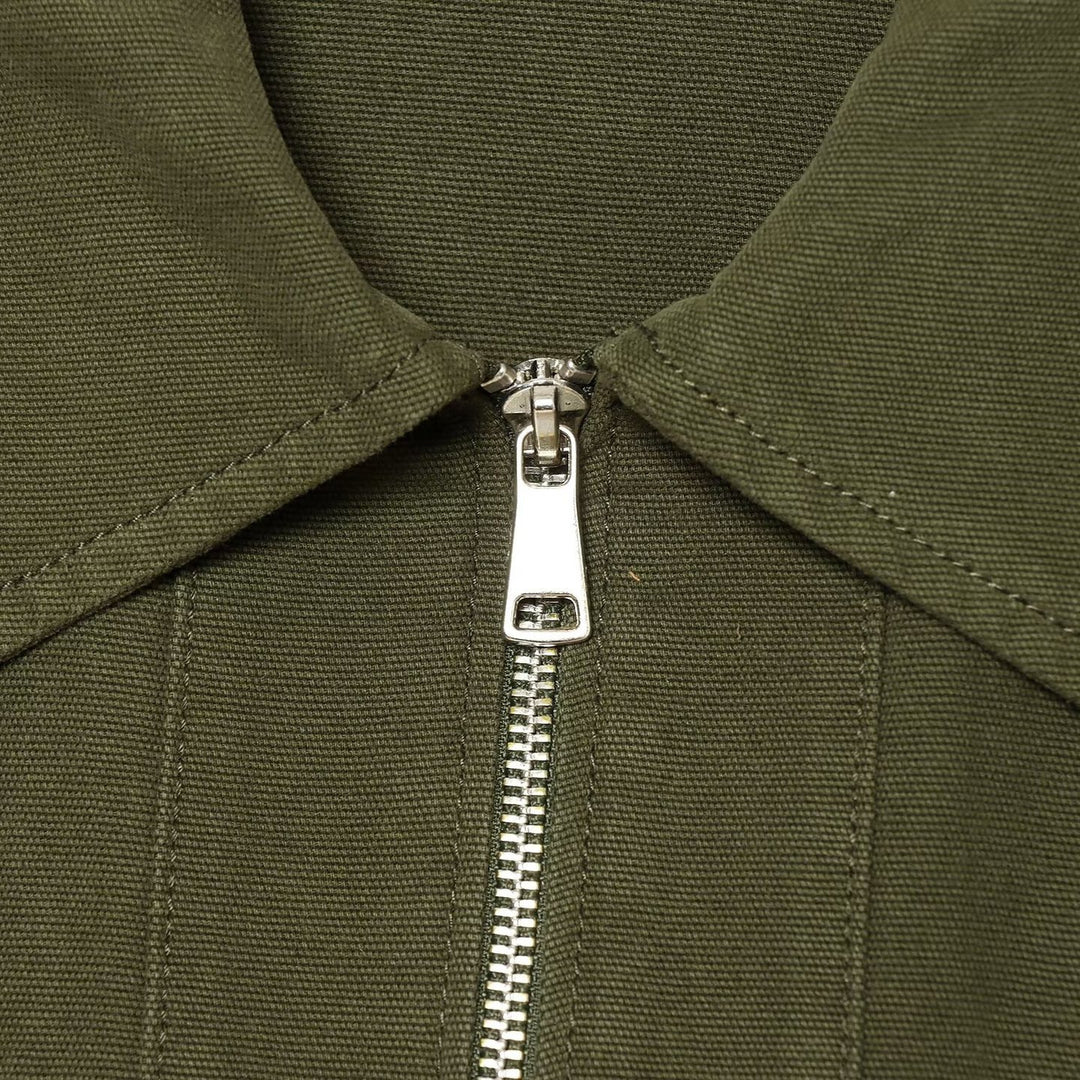 Damen Kurzer Utility‑Blouson mit Frontreißverschluss, Pattentaschen und Taillenraffung Echo Archiv