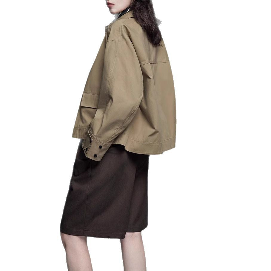 Damen Modische Übergangsjacke mit bequemen Schnitt Echoarchiv