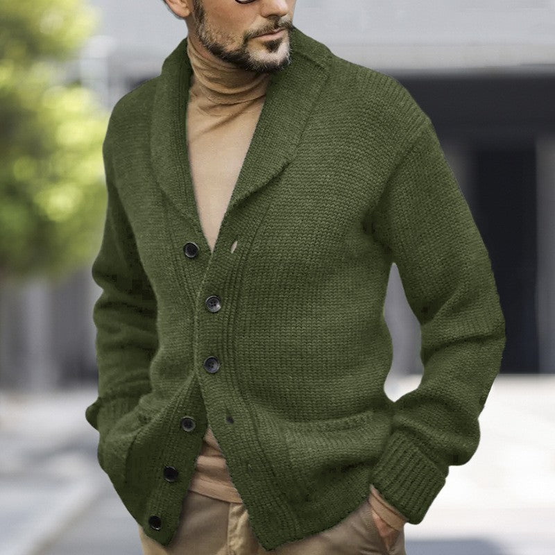 Herren kuscheliger Strickcardigan Echoarchiv