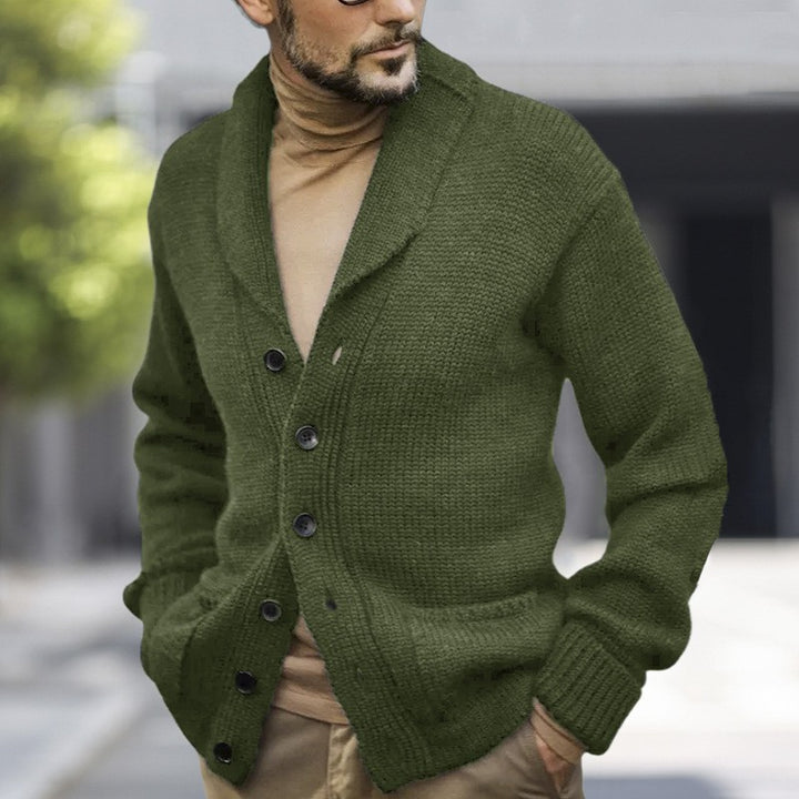 Herren kuscheliger Strickcardigan Echoarchiv