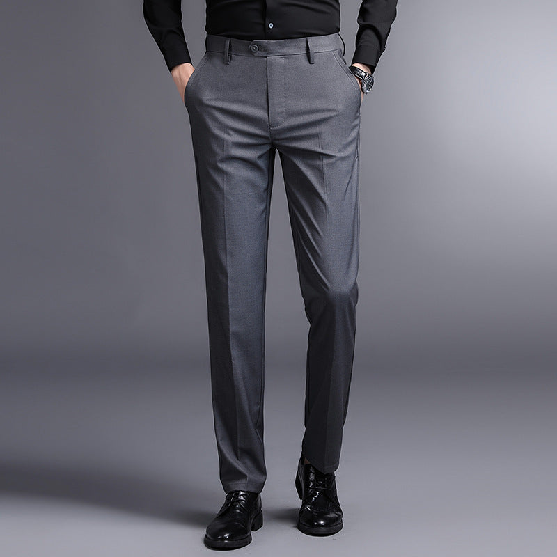 Herren elegante Anzughose mit schmalem Schnitt und funktionalen Taschen Echoarchiv