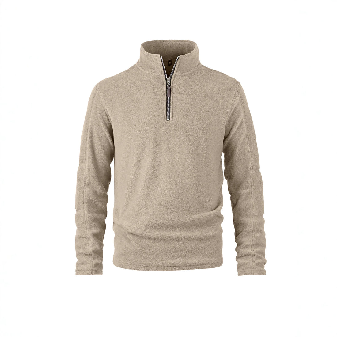 Herren Fleecepullover mit halbem Reißverschluss und Stehkragen – Cavarno