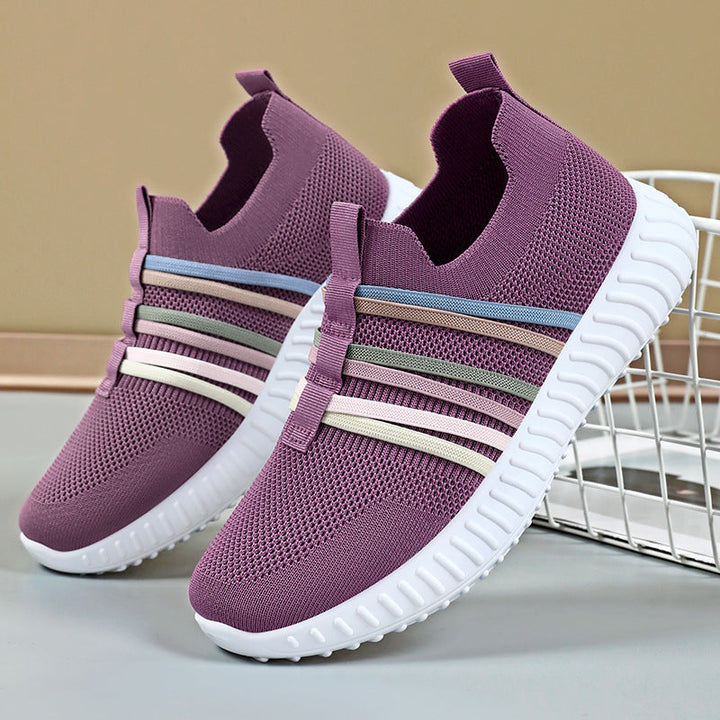 Damen Leichte und atmungsaktive Slip-On Sneakers mit elastischem Einsatz Echo Archiv