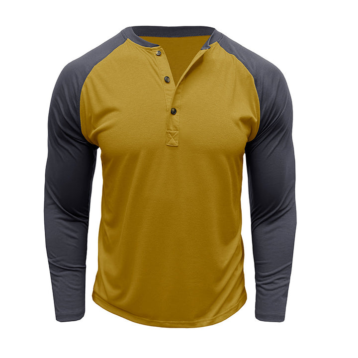 Herren Langarmshirt mit Knopfleiste Echoarchiv