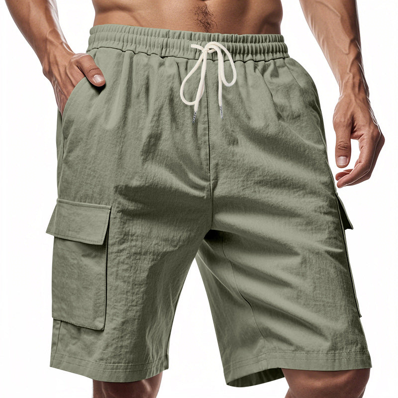 Herren lässige Cargo-Shorts mit elastischem Bund und praktischen Seitentaschen Echoarchiv