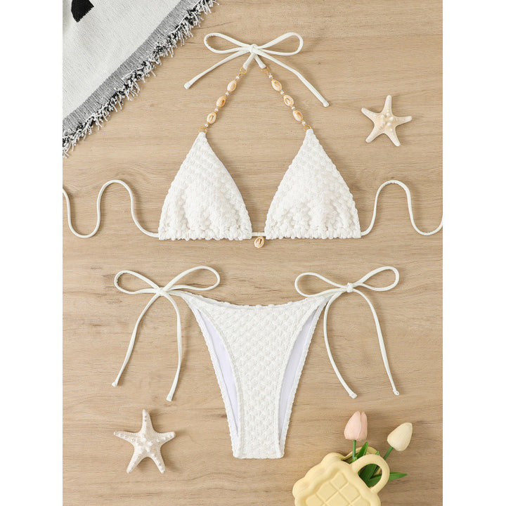Damen Triangel-Bikini mit raffinierter Häkel-Optik Echo Archiv