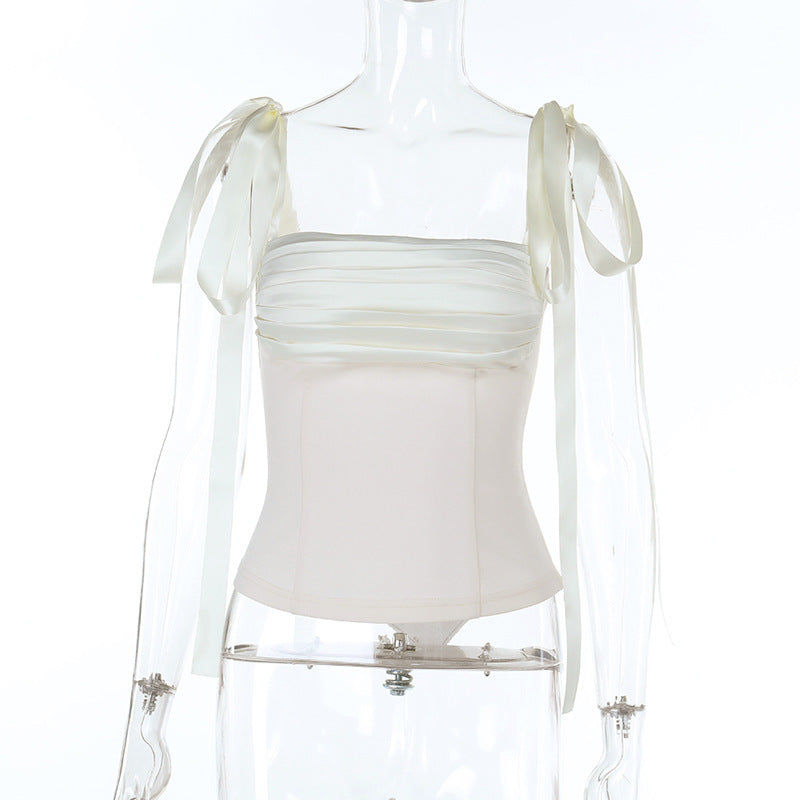Damen Bandeau-Oberteil mit feinen Rüschendetails Echo Archiv