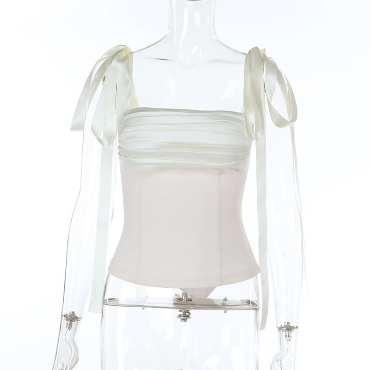 Damen Bandeau-Oberteil mit feinen Rüschendetails Echo Archiv