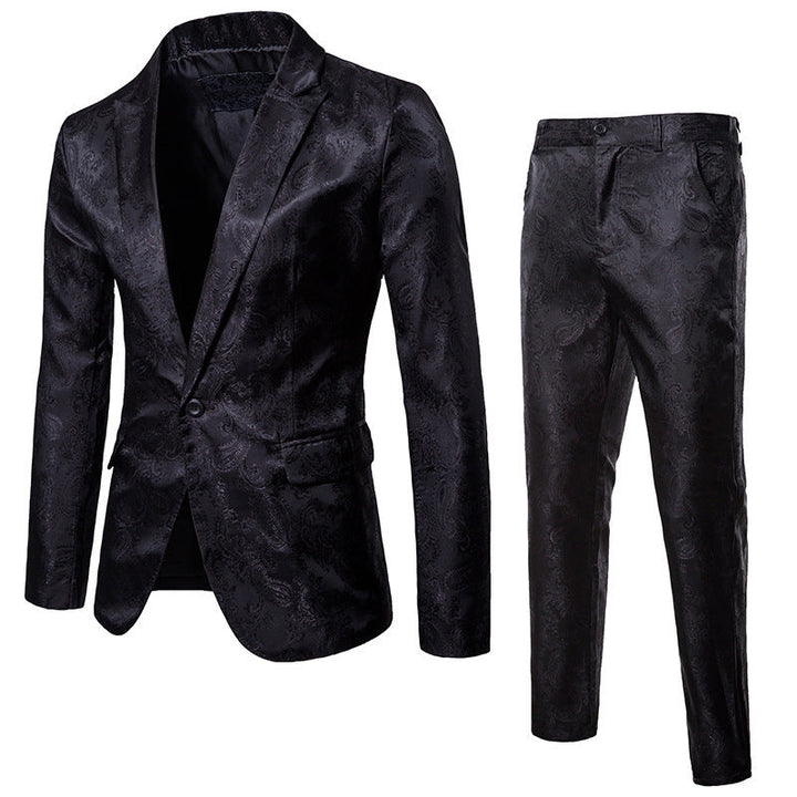 Herren elegantes Anzug-Set mit feinem Paisleymuster Echoarchiv