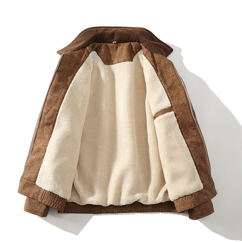 Herren Übergangsjacke mit weichem Futter und modischem Kragen Echoarchiv