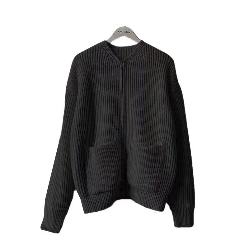 Damen Modische Strickjacke mit Reißverschluss Echo Archiv