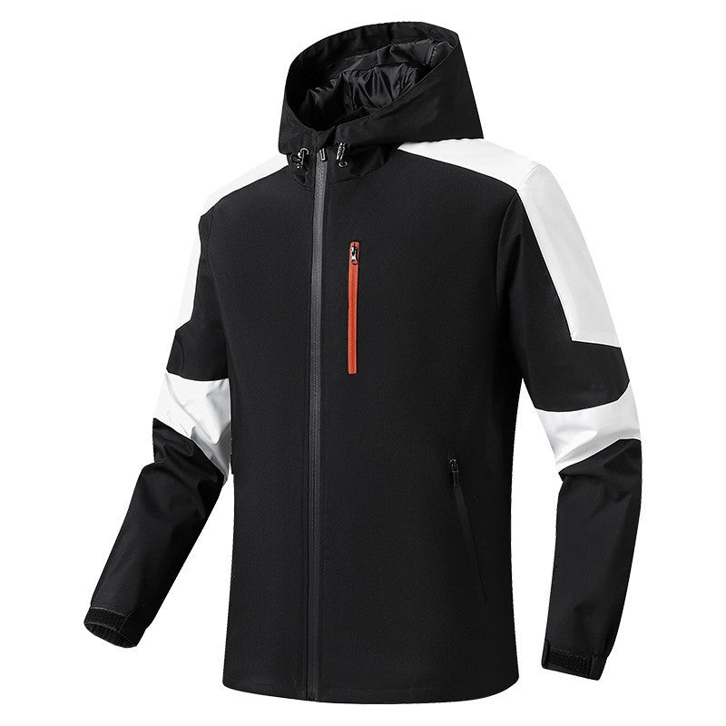 Herren Atmungsaktive Softshell-Trekkingjacke mit Kapuze und wasserdichter Membran – Taviero
