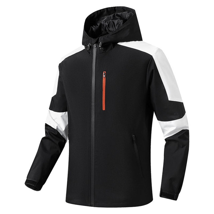 Herren Atmungsaktive Softshell-Trekkingjacke mit Kapuze und wasserdichter Membran – Taviero