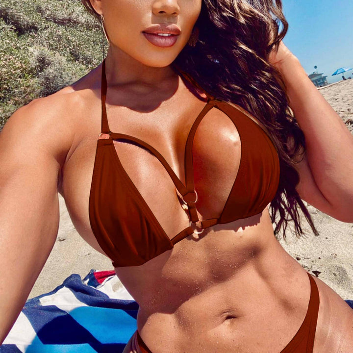 Damen Triangel-Bikini mit verstellbaren Trägern und dekorativen Details Echo Archiv