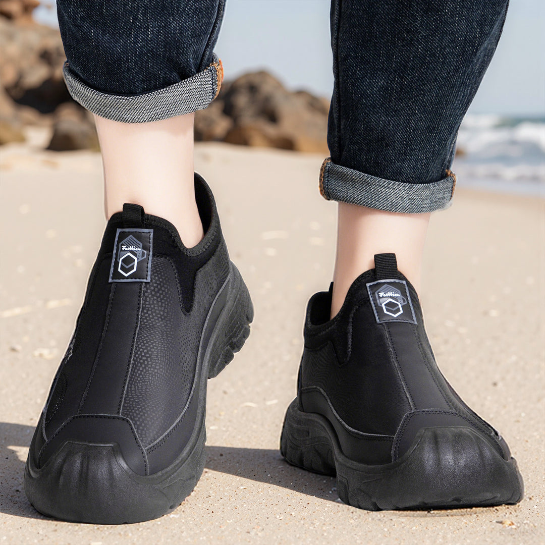 Herren nan robuster Slip-On Arbeitssneaker mit verstärkter Zehenkappe, rutschfester Profilsohle und elastischem Einstieg Echo Archiv