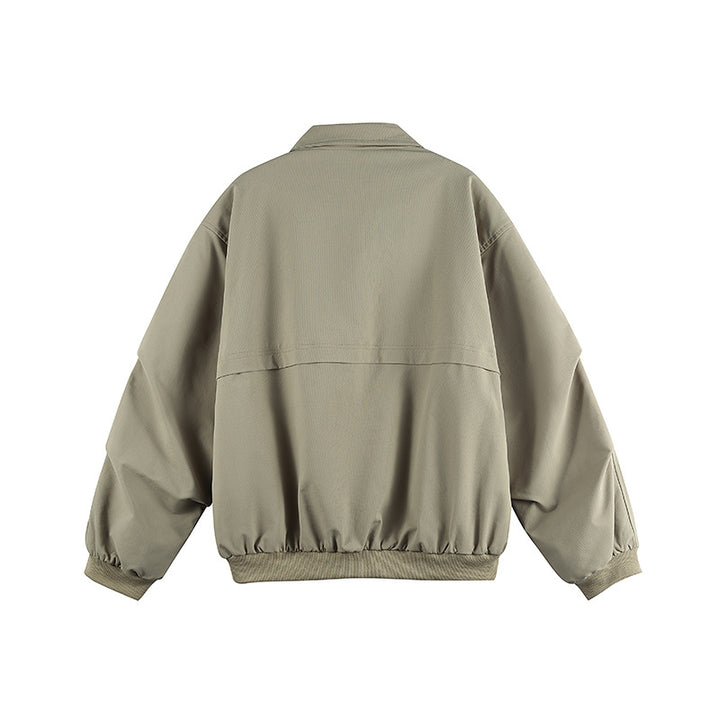 Unisex Oversize-Utility-Bomberjacke mit verdecktem Reißverschluss und elastischen Bündchen Echo Archiv