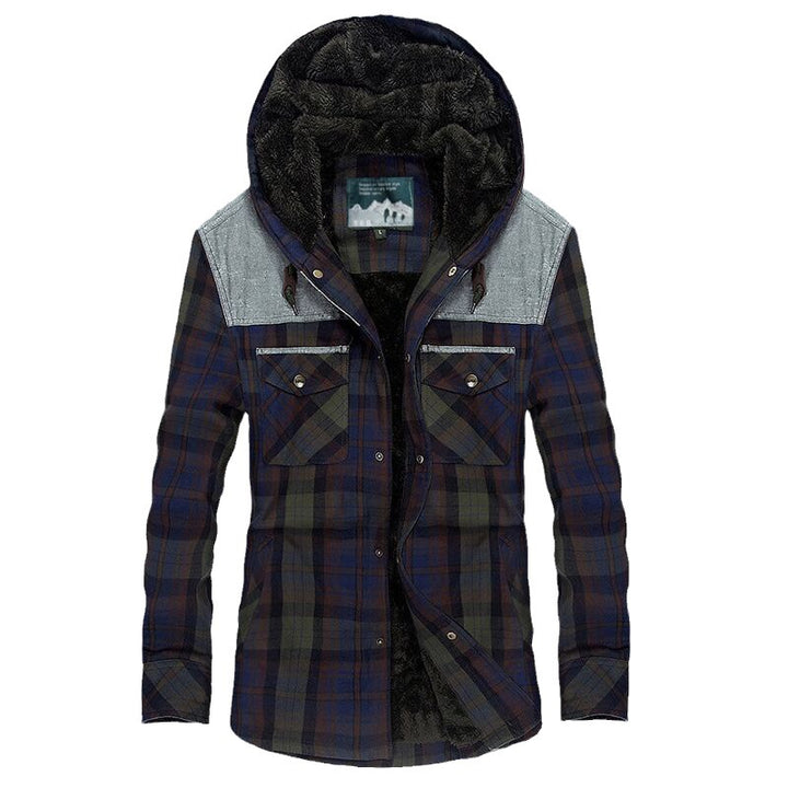 Herren Flanellhemdjacke mit Teddyfutter Echo Archiv